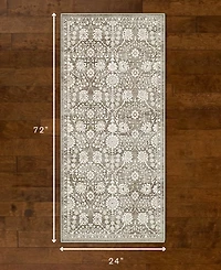 Hunter Florence Washable Non-Slip Printed Chenille Accent Rug