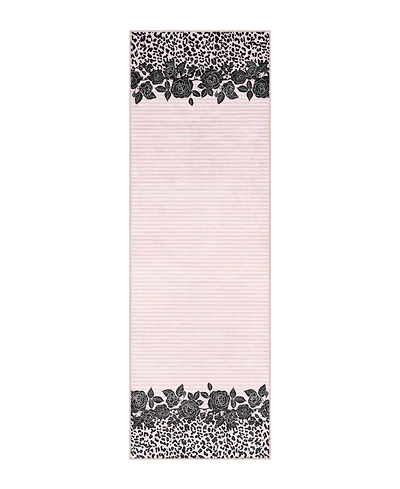 Juicy Couture Lacey Leopard Finely Soft Washable Runner Rug, 24" x 72"
