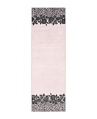 Juicy Couture Lacey Leopard Finely Soft Washable Runner Rug, 24" x 72"