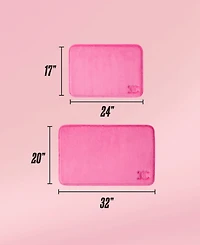 Juicy Couture Gothic Initials Quilted Memory Foam Bath 2-Pc. Mat