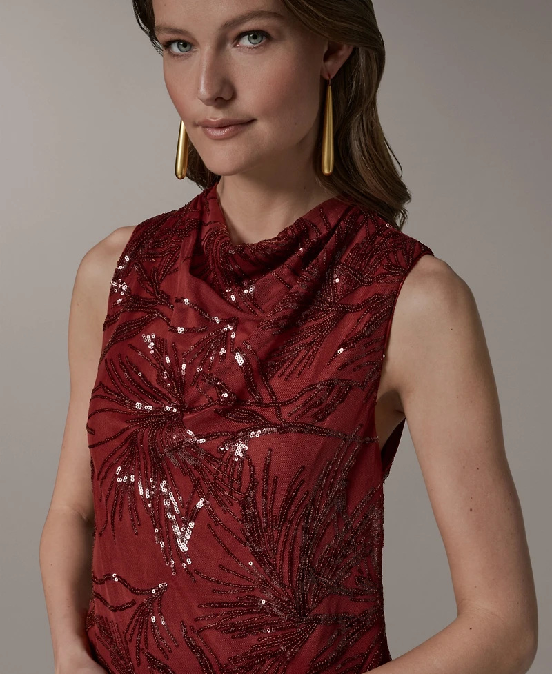 Donna Karan New York Women's Cowl Neck Top