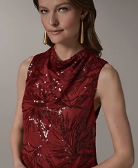 Donna Karan New York Women's Cowl Neck Top