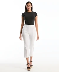 Rafaella Petite Porkchop Pocket Kick Flare Pants