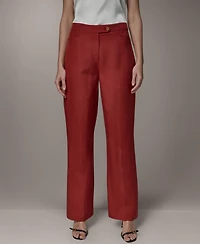 Donna Karan New York Women's Mid-Rise Straight Pants