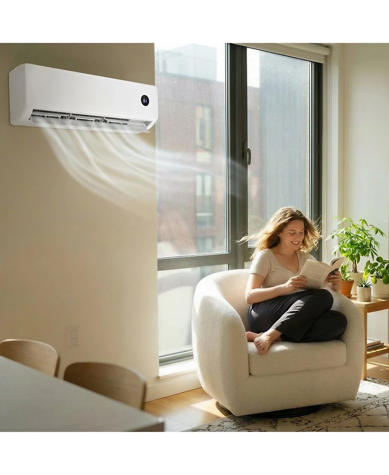 Skonyon 18000 Btu 230V Ductless Mini Split Air Conditioner and Heater 19 SEER2