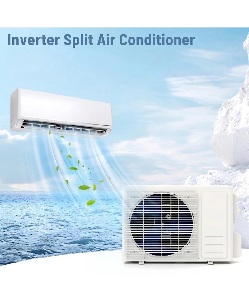 Vebreda 12000 Btu 18.1 SEER2 208230V Mini Split Air Conditioner with Alexa