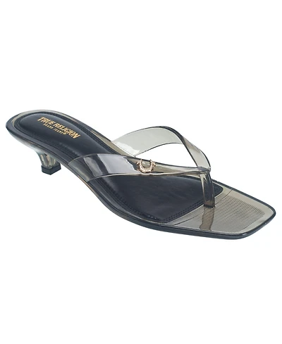 True Religion Womens Jelly Thong Strap Heel