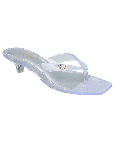 True Religion Womens Jelly Thong Strap Heel