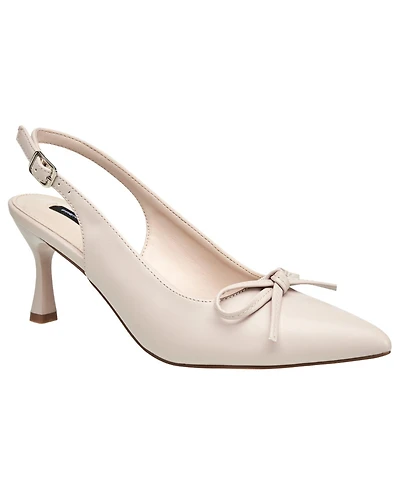 French Connection Womens Brinny Small Bow Kitten Heel