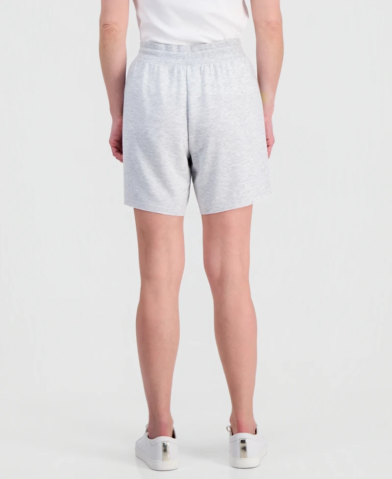 Style & Co Petite Luxsoft French Terry Raw-Hem Knit Shorts, Macy's Exclusive