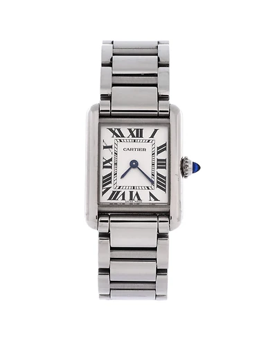 Pre-Owned Cartier Must de Cartier Tank Quartz Watch in Stainless Steel 22mm