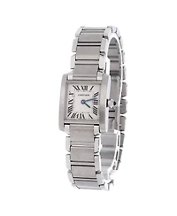 Pre-Owned Cartier Tank Francaise Quartz Watch in Stainless Steel 20mm