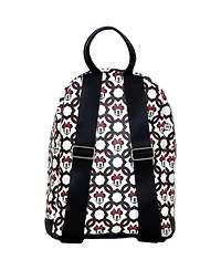 Disney Minnie Mouse All Over Print 10" Mini Deluxe Backpack with 1 Front pocket
