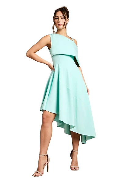Coast Women's Asymmetric Crepe Midi Dress
