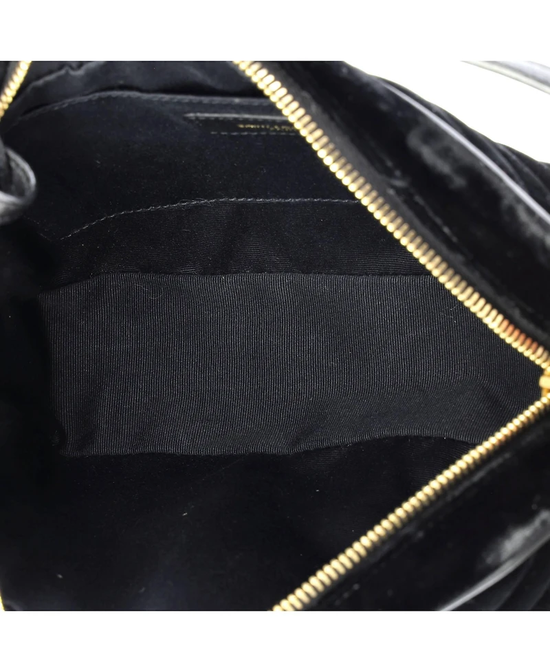Pre-Owned Saint Laurent Small Lou Camera Bag Matelasse Chevron Velvet