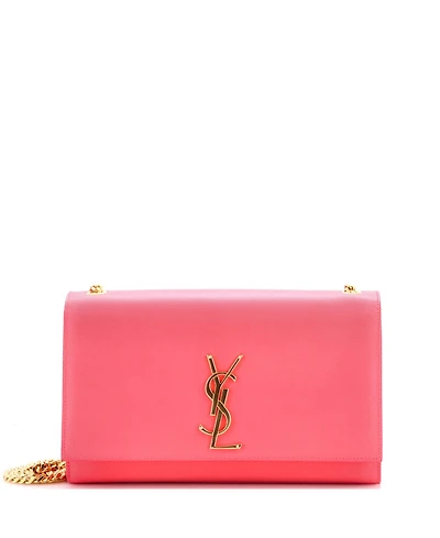 Pre-Owned Saint Laurent Medium Classic Monogram Crossbody Bag Grainy Leather
