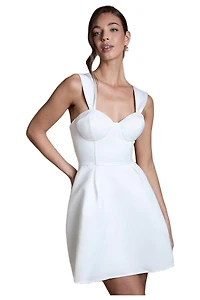 Coast Women's Fit And Flare Mini Wedding Dress