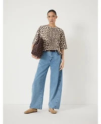 Hush Women's Romina Leopard Print Heavyweight T-shirt