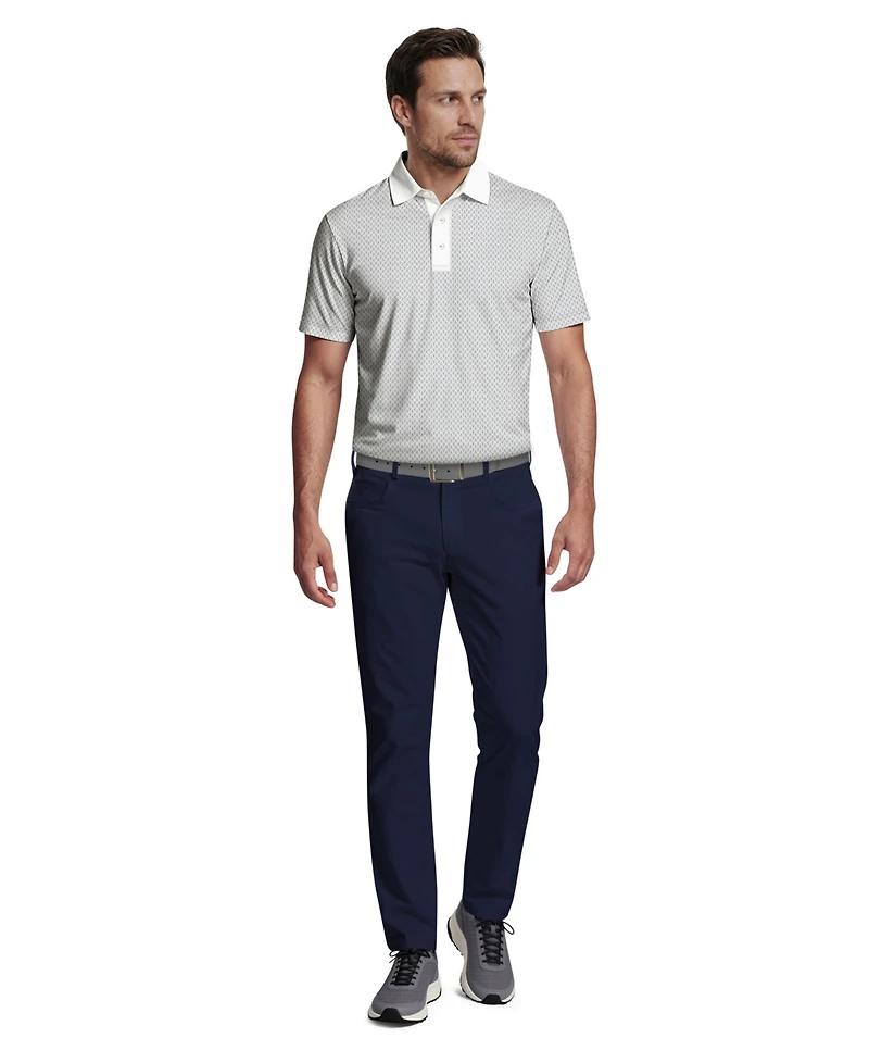 Pga Tour Men's Novelty Geo Color-Block Golf Polo Shirt