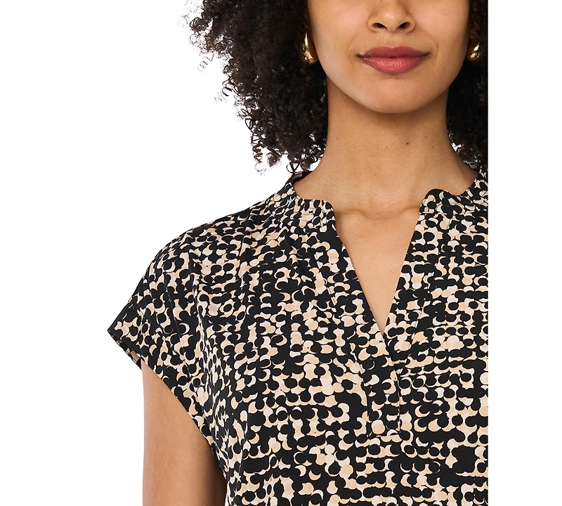 Vince Camuto Women's V-Neck Short-Sleeve Top