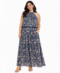 Rm Richards Women's Sleeveless Halter Daytime Dress