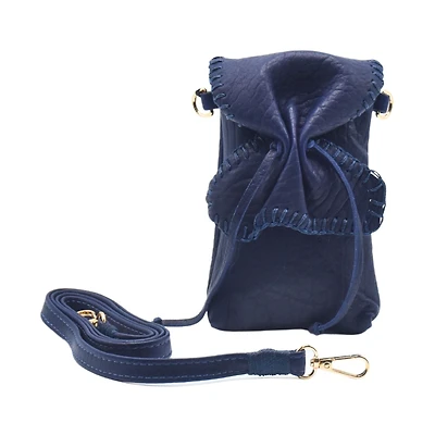 Carlos Falchi Cell Phone Butterfly Lambskin Leather Bag