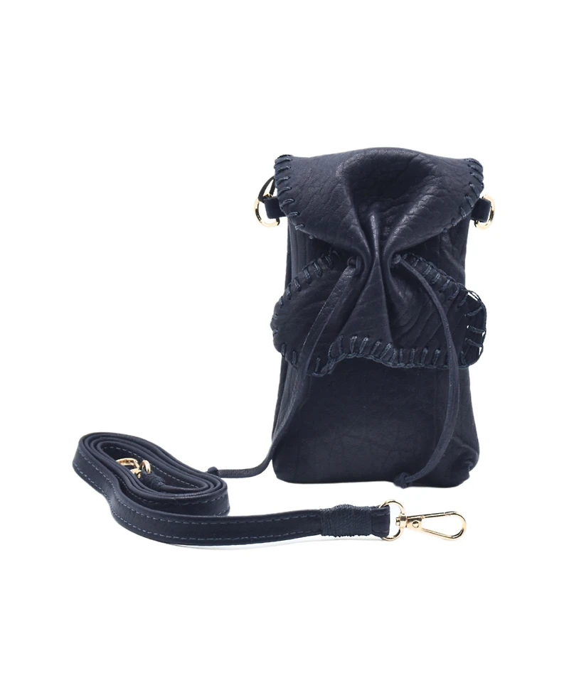 Carlos Falchi Cell Phone Butterly Lambskin Leather Bag
