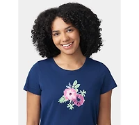 Hue Women's Printed Short-Sleeve Capri Pajama Set