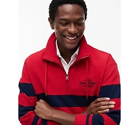 Tommy Hilfiger Men's Nautical Block Stripe Quarter-Zip Sweatshirt