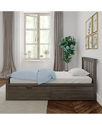 Max &Lily Twin-Size Platform with Underbed Storage Drawers