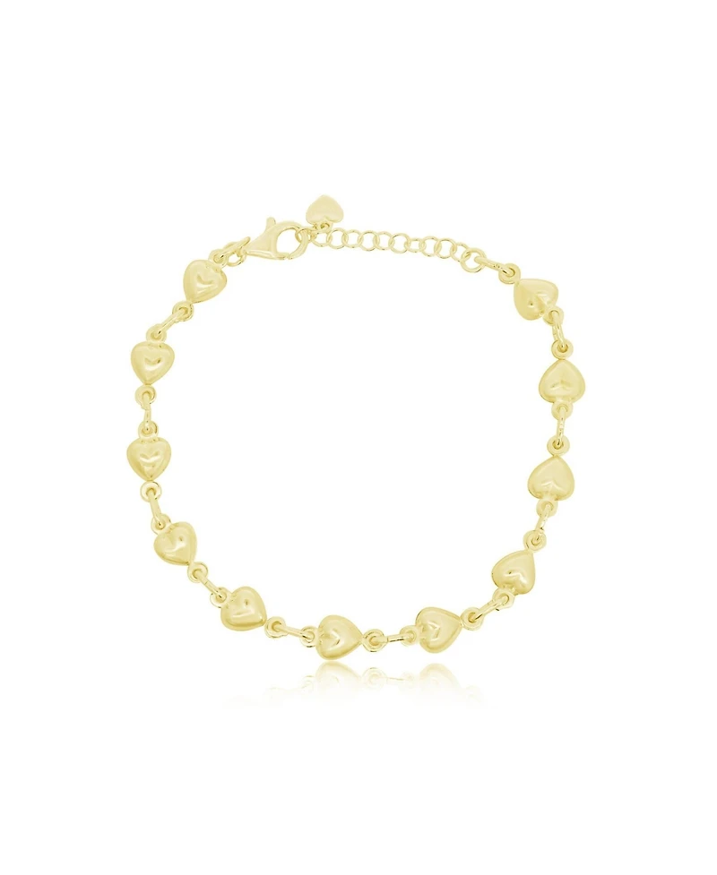 The Lovery Puffy Heart Bracelet 14K Gold-Plated Sterling Silver