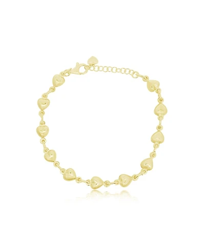 The Lovery Puffy Heart Bracelet 14K Gold-Plated Sterling Silver