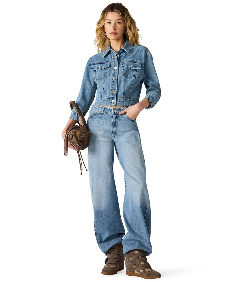 Steve Madden Women's Collared Neck Jacket