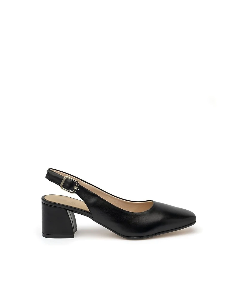 Menina Step Women's Pia Leather Slingback Pump