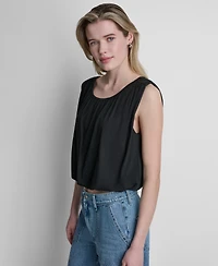 Dkny Jeans Women's Sleeveless Bubble Top