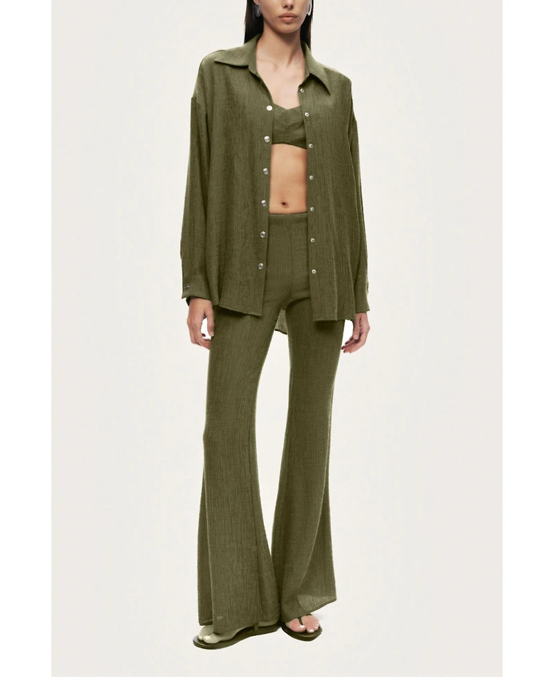 Nocturne Women's Flared High Waist Pants