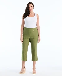 Rafaella Plus Porkchop Pocket Kick Flare Pants