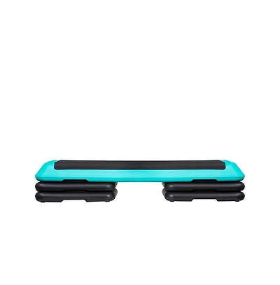 Zeny Exercise Aerobic Step Platform, Adjustable Fitness Stepper with 4 Stackable Risers