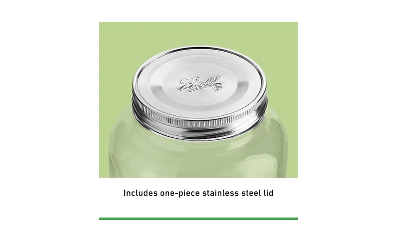 Ball Decorative Mason Jars, Half Gallon (64 oz), Pack of 4