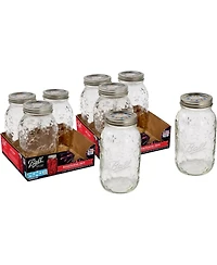 Ball Americana Glass Mason Jars, Regular Mouth, Pint (16 oz), Pack of 8