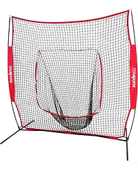 Zeny Baseball Softball Practice Net Hitting Batting Catching Pitching Training Net w/Carry Bag and Metal Bow Frame