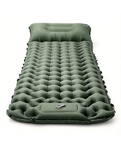 Gnuadz Camping Sleeping Pad Built-in Pump Extra Thick Lightweight Compact Outdoor Recreation Gear