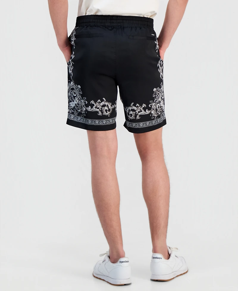 Guess Men's Regal Medallion Charm Shorts