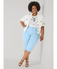 Ashley Stewart Women's Necklace Graphic Tee