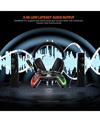 Bigbig Won Rainbow 2 Pro Rgb Bluetooth Wireless Controller with Charing Dock for Switch, Pc, Android and iOS