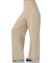 Ivonne Women's Wide-Leg Elastic Waist Pants