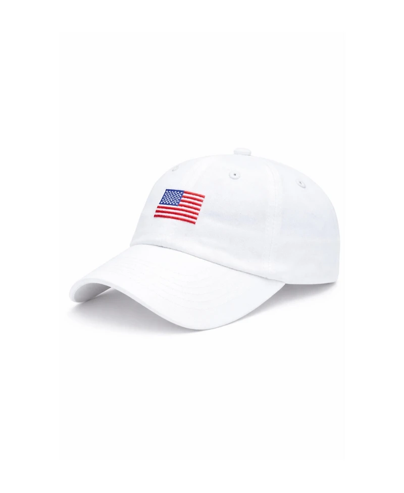 Bits & Bows Baby Bits and Bows Unisex American Flag Baseball Hat