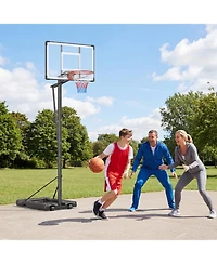 Slickblue Outdoor 10FT Basketball Hoop Portable Adjustable for Adults