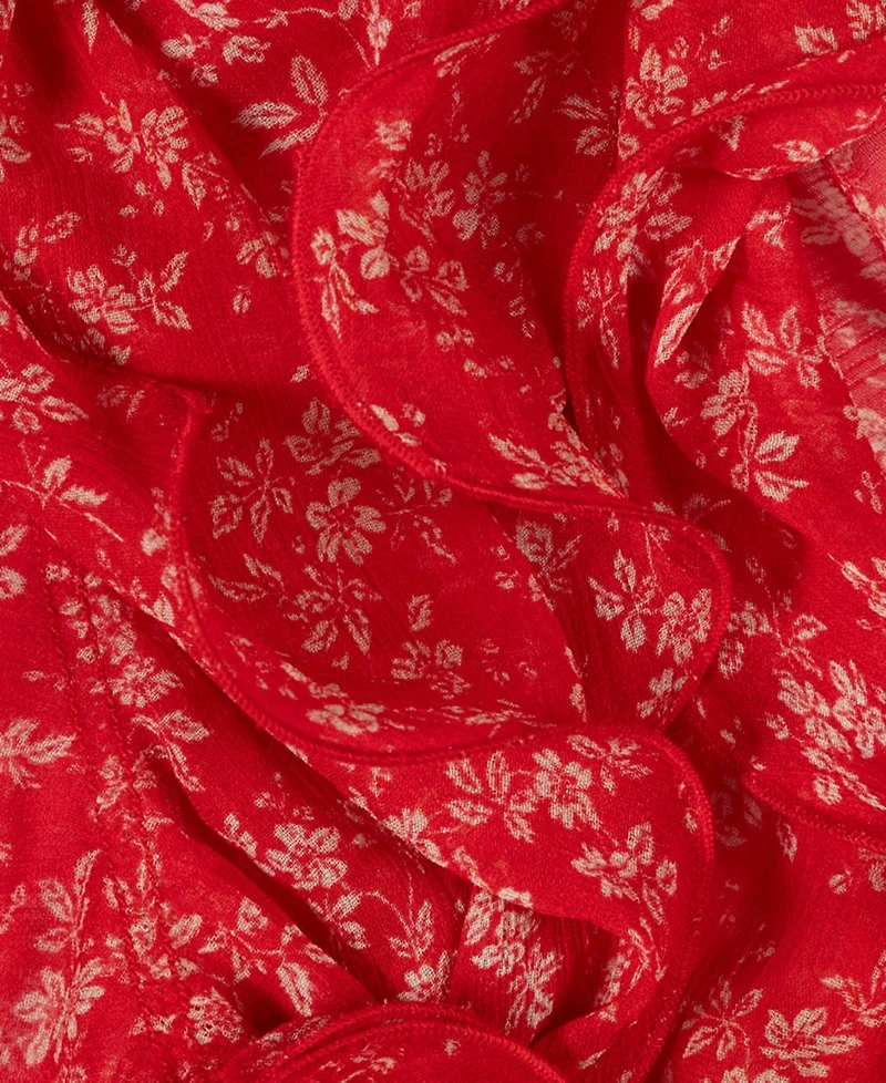 Lauren Ralph Lauren Spring Ditsy Double Ruffle Scarf