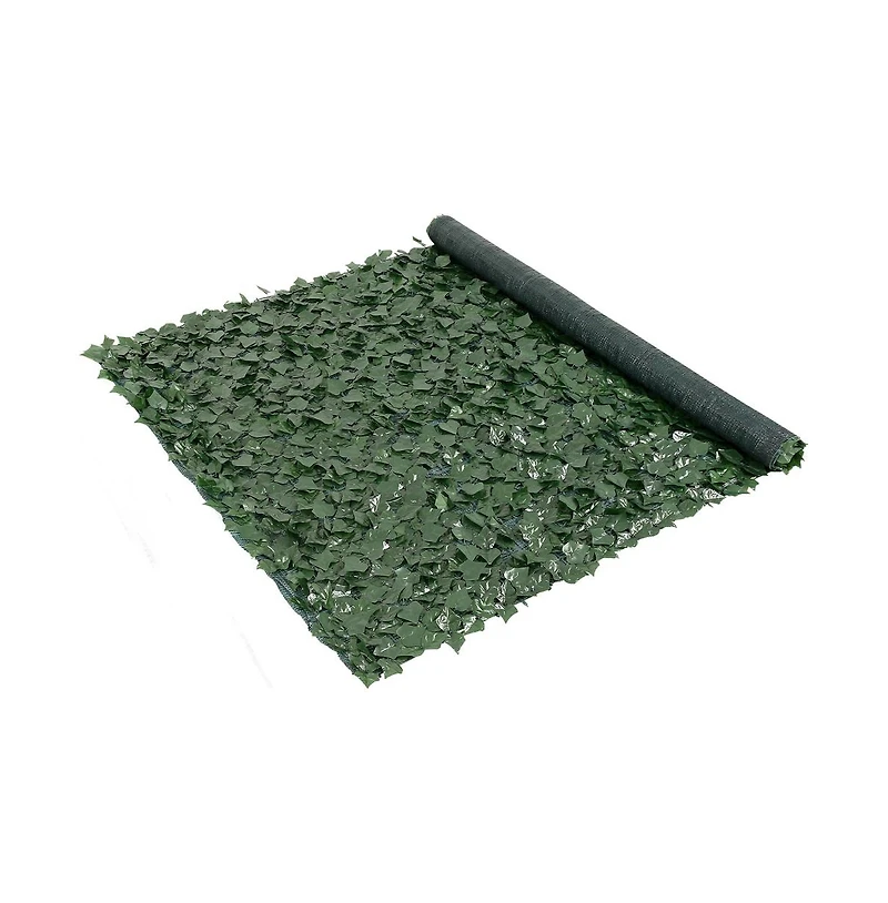 Sugift 59 x 98 in Ivy Privacy Fence Artificial Faux Leaf Wall Screen with Mesh Backing for Yard